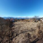 【土地】高台から山々を望む、陽光あふれる静寂の地