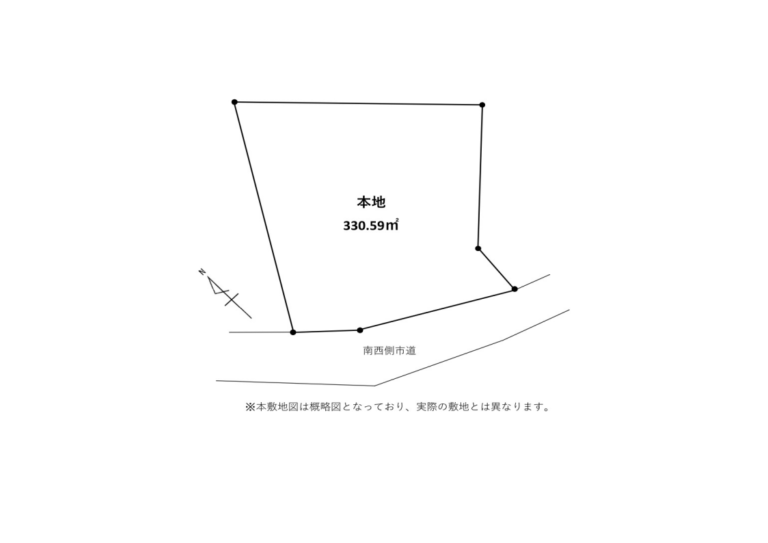 【土地】駅徒歩圏、高台の特等席。 山々を借景に、竹林が彩る風情ある一画。