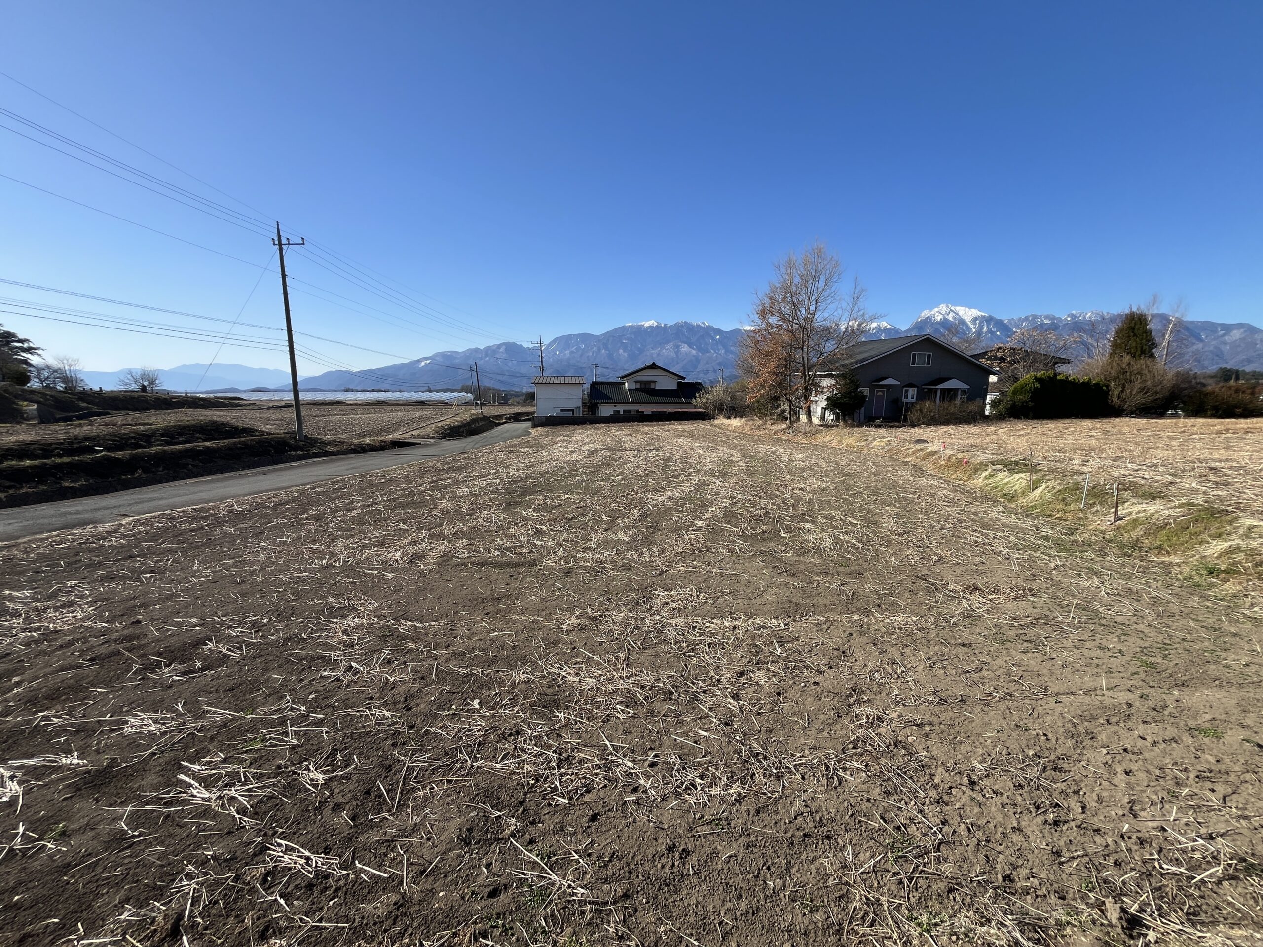 【土地】富士山・南アルプス・八ヶ岳を一望。 田園風景とともに暮らす、谷戸の特等席。