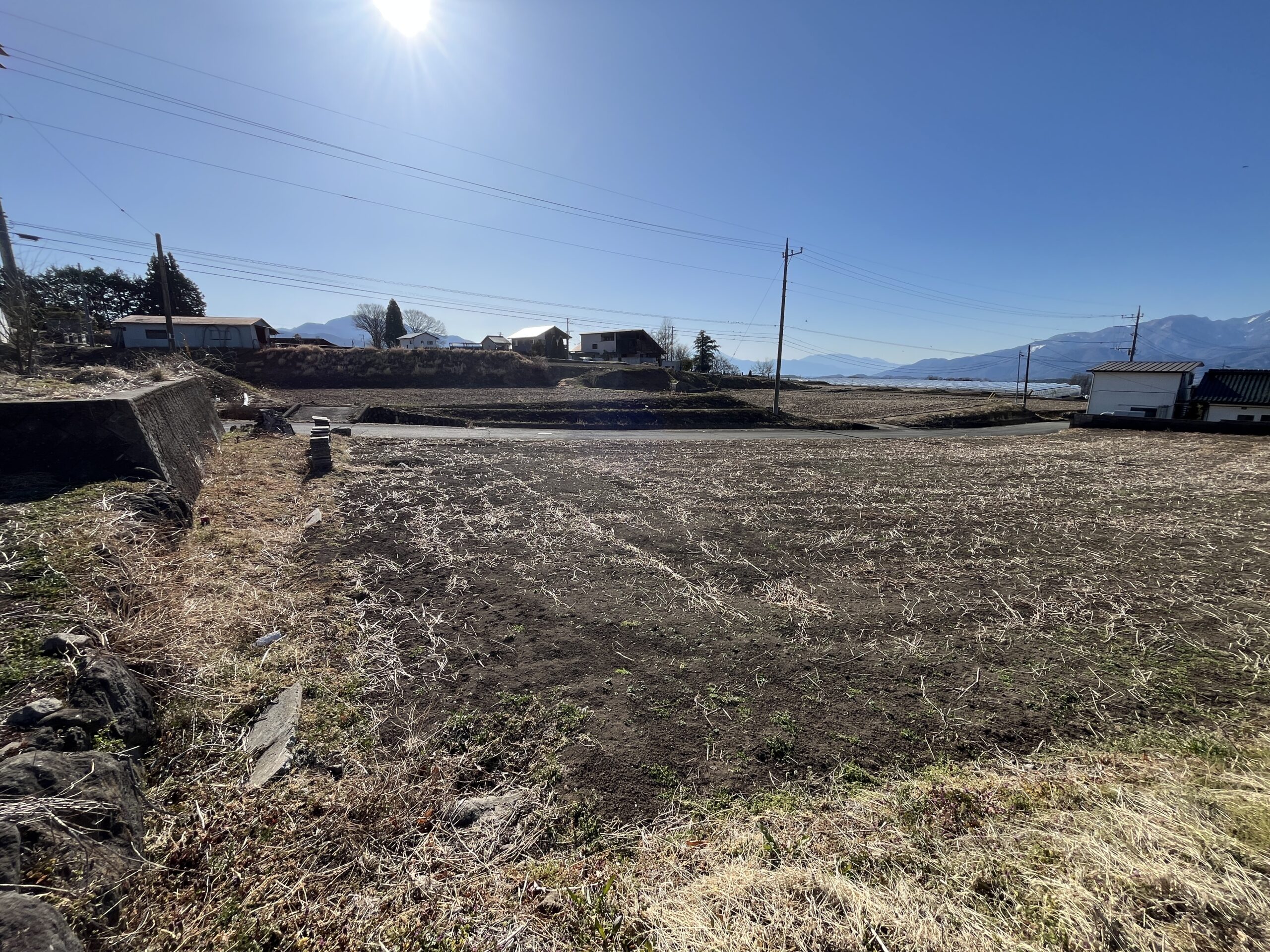 【土地】富士山・南アルプス・八ヶ岳を一望。 田園風景とともに暮らす、谷戸の特等席。