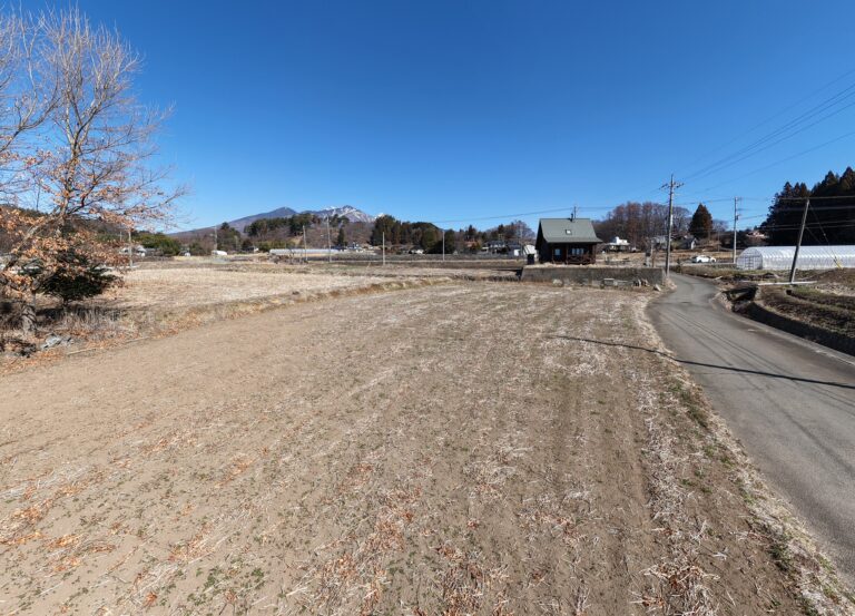 【土地】富士山・南アルプス・八ヶ岳を一望。 田園風景とともに暮らす、谷戸の特等席。